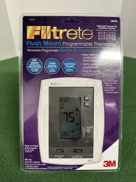 3m36 3m Filtrete Flush Mount Programmable Thermostat Model - New Sealed