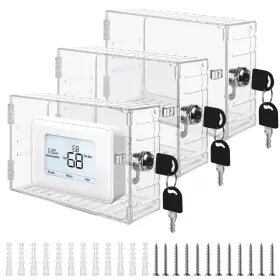 Abus-thermostat-3p-cr-240717 Abuff 3 Pack Universal Thermostat Lock Box With Key Clear Large Cover W