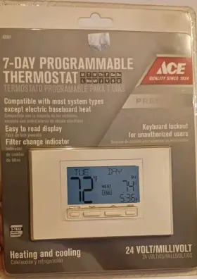4235370 Ace 7-day Programmable Touchscreen Thermostat Brand New