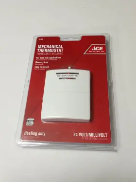 At10-1141sa Ace New Hardware Mechanical Thermostat Heating Only Furnace 24 Volt