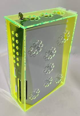 Acrylic Mega Store Cfi-101ta- Playstation 5 Security/protection Box - Fluorescent Green