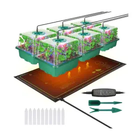 R2-nh6q-3sdu Adawook Seed Starter Trays With Grow Lights And Heat Mat 72 Cells Sta... Fast Ship
