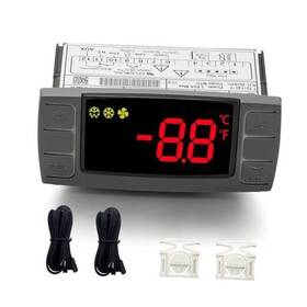Agradify Xr03cx-4n0f1 Temperature Controller With Sensor Probe 120v Digital Thermostat