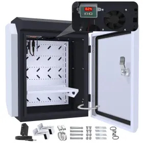 Eb-001-3 Akwscyby Outdoor Electrical Box With Thermostat And Fan Precise Temperature Control 0