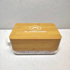 Alarm.com Eac-su21 Rare Alarm.com Bamboo Sunrise Clock / Wireless Charger