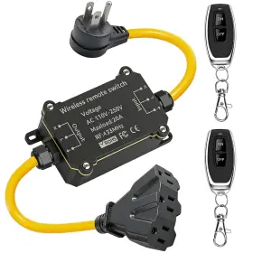 Kg0021 Amake Outdoor Wireless Remote Power Socket Ac 110v-250v Waterproof Swi