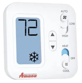 Phwt-a100c Amana 021079171002 2 Speed Non-programmable Thermostat Conventional Ptac