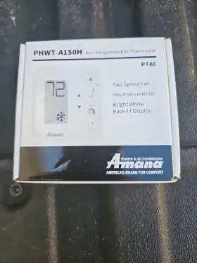 Phwt-a150h Amana Ptac Thermostat White New Box Non-programmable