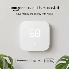 Amazon 726084048867 Smart Thermostat Save Money And Energy - Works With Alexa Ring C
