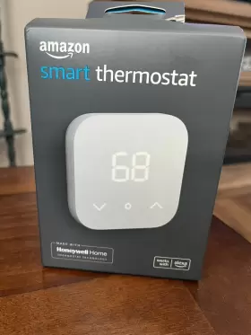 B08j4c8871 Amazon Smart Thermostat Without C-wire Adapter - White