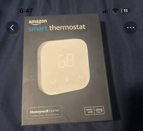 Amazon Gd61m600523500fl Smart Thermostat Touch White Programmable Works With Alexa Honeywell Home
