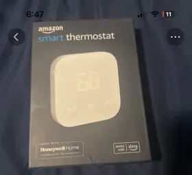 Gd61m600523500fl Amazon Smart Thermostat Touch White Programmable Works With Alexa Honeywell Home