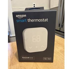 Amazon Gd61m600535400m New Smart Thermostat Wi Fi Alexa Touch Programmable White With Trim Plate