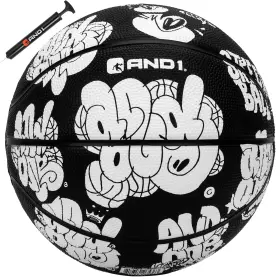 5a1bk0313b5e2 And1 Toss Up Basketball Youth Sized Rubber Streetball For Indoor And Outdoor