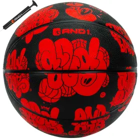 5a1bk0313m5e2 And1 Toss Up Basketball Youth Sized Rubber Streetball For Indoor And Outdoor