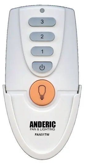 Chq7078t Anderic Replacement For Fan51t Remote With Wall Mount Hampton Bay Ceiling