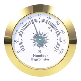 Anync P0023 Cigar Hygrometer - High Precision Adjustable 2 Inch Thermometer Fo