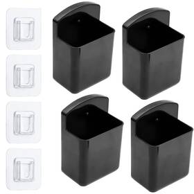Aoaoying Aa-0042 4 Pack Self Adhesive Tv Air Conditioner Remote Control Holder Wall Mount Stor