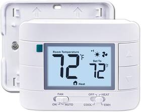 Aowel 445049646698 2 Heat/ 1 Cool Non-programmable Thermostat For Home Heat Pump System And Convent
