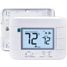 Aw721 Aowel 2 Heat/ 1 Cool Non-programmable Thermostat For Home Heat Pump System An