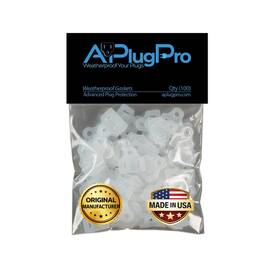 Aplugpro Weatherproof Your Plugs 789091946441 The Original Gaskets Bulk - Made In Usa For Outdoor Christmas