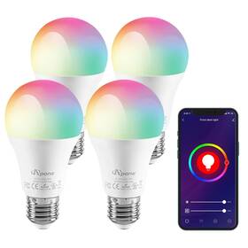 Apone 901425852271 Smart A19 Led Wifi Light Bulb Compatible With Alexa Google Home