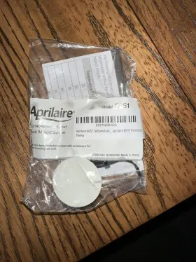 8051 Aprilaire Flush-mount Indoor White Temperature Sensor For Smart Thermostats