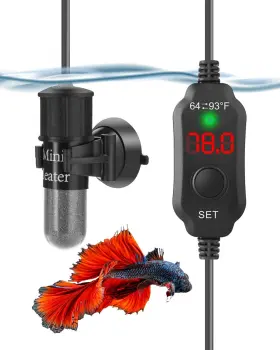 Sc06a010 Aquamiracle Adjustable 10w Small Aquarium Heater Submersible Fish Tank