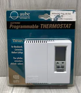 Th101d Aube Th101 Electronic Programmable Thermostat/120v Or 240v New In Open Package