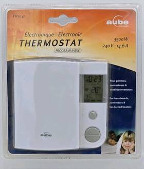 Aube Th104 New Sealed 7-day Programmable Electronic Thermostat 3500w 240v-14.6a