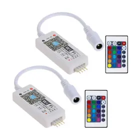 Aubric 751450699350 Smart Led Wifi Controller Updated Wireless 24 Keys Rf Remote Control For Grb