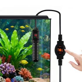 Augfluty Q-ah-200 200w Aquarium Heater Adjustable Thermostat Fish Tank Auto Shut-off