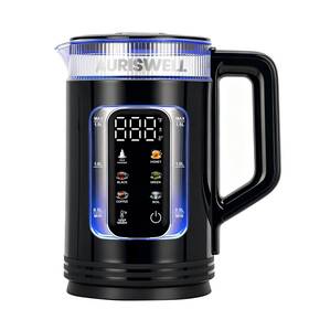 Auriswell Dg-2408b-el Electric Tea Kettle With Temperature Control Glass Smart Water Boiler For Te