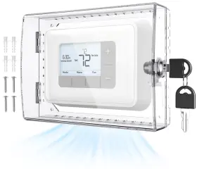 Aulb-01 Auurio Upgraded Thermostat Lock Box With Key Large Space Cover Seamless
