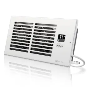 Al-aya4-wt Aya Gear 4 Inch X10 Register Booster Fan With Thermostat Quiet Air Vent For Hvac