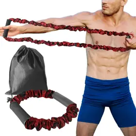 Red-25 Azreference Archery Bow Trainer 25 Lbs Rubber Strength Bands For Recurve Compound