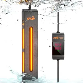 800w Azw 091680346181 Aquarium Heater 300w/500w/800w Fish Tank With Digital Led Control