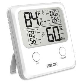 Baldr Th0335wh1 Digital Humidity Sensor And Thermometer - Indoor Room Monitor Wireless T