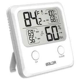 Th0335wh1 Baldr Digital Humidity Sensor And Thermometer - Indoor Room Monitor Wireless T