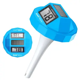 Ipx7 Baldrtherm 978312635897 Pool Thermometer Floating With Solar Power Waterproof Fog-resistant A