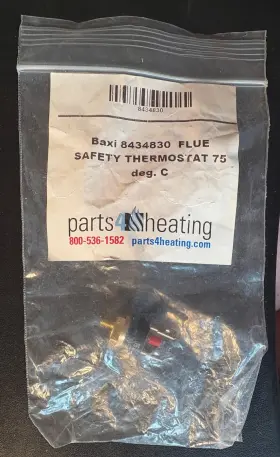 8434830 Baxi Luna Ht 1.650 Flue Safety Thermostat