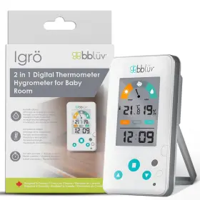 B0105 Bblü V Igr 2-in-1 Indoor Digital Thermometer And Hygrometer Humidi