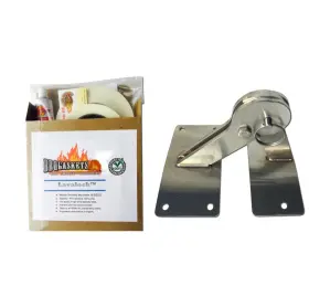 Bbqgaskets.com 720189986031 Total Control Bbq Stainless Hinge And Gasket Kit For Weber Smokey Mountain Wsm