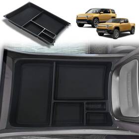Bestevmod R1t&rivian For Rivian R1t And R1s Lower Center Console Organizer Tray Int