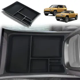 Bestevmod R1t&rivian For Rivian R1t And R1s Lower Center Console Organizer Tray Int