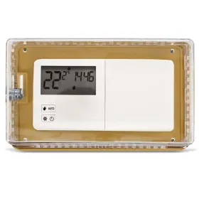 0654 Bisupply A/c Thermostat Lock Box With Key Xl 1pk - Plastic Locking Wall Cov