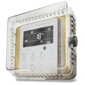 Bisupply 810009870623 A/c Thermostat Lock Box With Key S 1pk - Plastic Locking Wall Cove