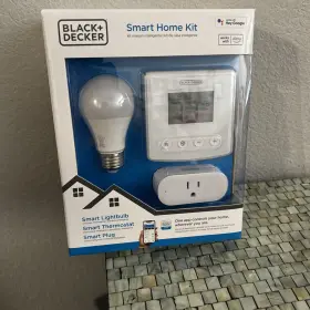 Bdxsksw01 Black Decker Smart Home Kit With Thermostat Light And Plug