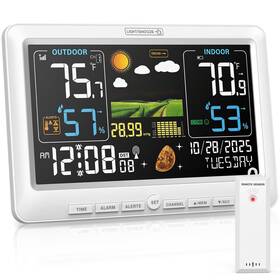 Bluson Bj8284 Weather Station Wireless Indoor Outdoor Thermometer Color Display Dig