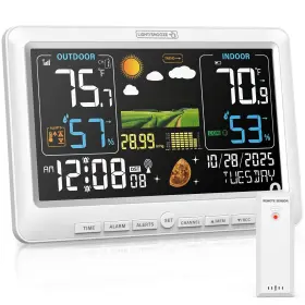 Bj8284 Bluson Weather Station Wireless Indoor Outdoor Thermometer Color Display Dig